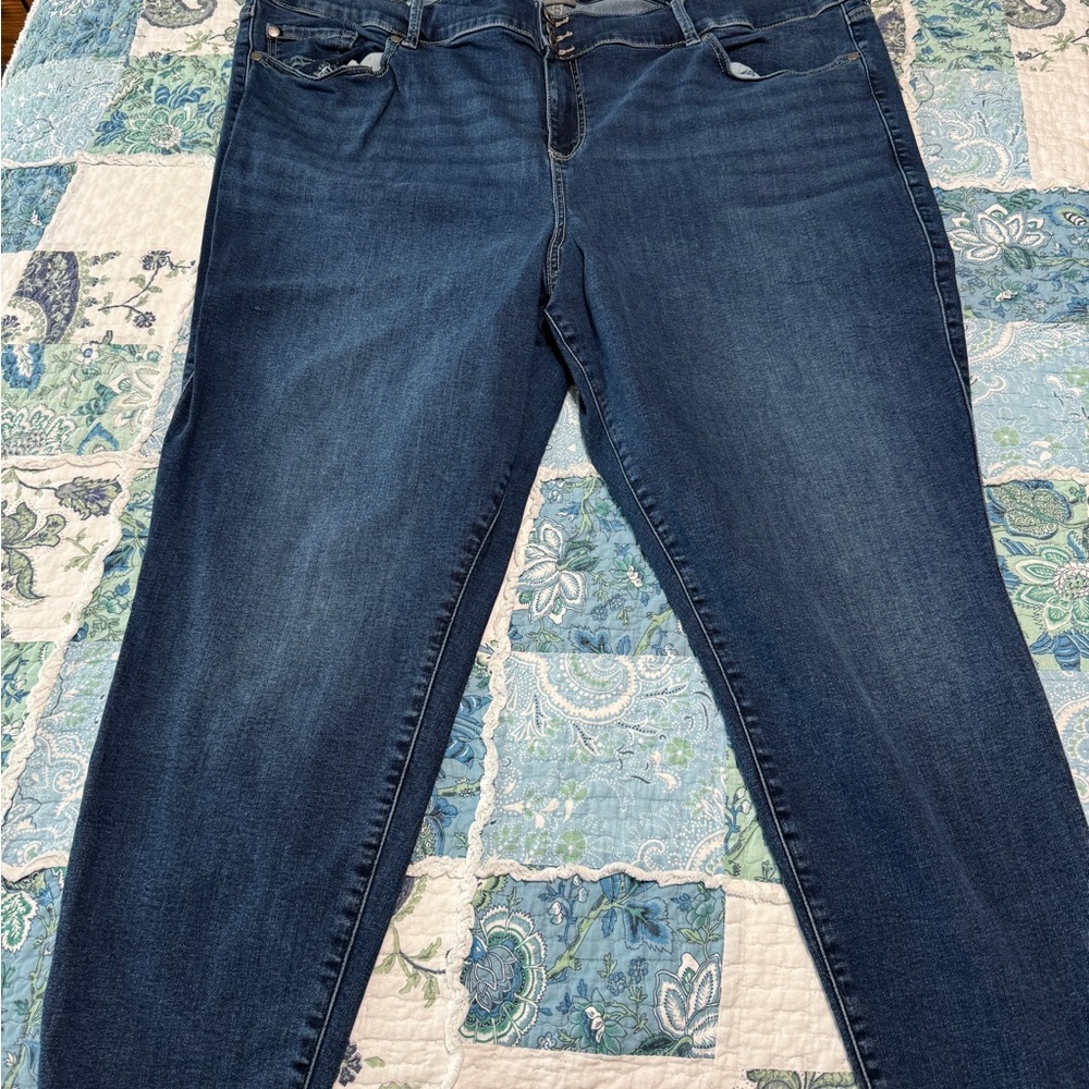 Torrid Dark Blue Skinny Jeans